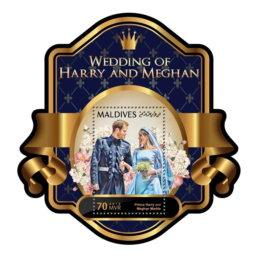 Estampillas de boda del príncipe Harry y Meghan Markle MNH 2018 Sierra Leona forma S/S Foto 1 de 1