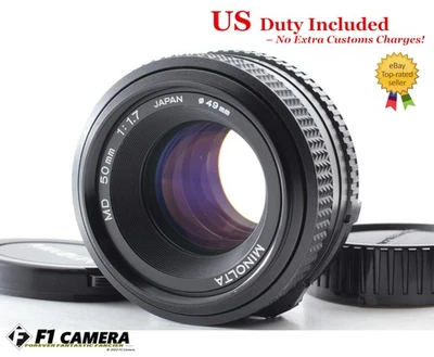 [Near MINT] MINOLTA New MD 50mm F/1.7 MF Standard Lens For MD Mount From JAPAN - Image 1 of 4