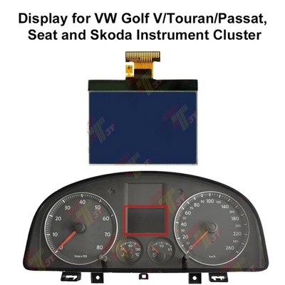 Pantalla para VW Golf V / Touran / Passat / Jetta / Caddy / Eos, instrumento Skoda Foto 1 de 2