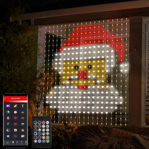 6.6x6.6FT Smart 400 LED Curtain Fairy Lights App Remote Music Sync DIY Decor - Picture 1 of 12