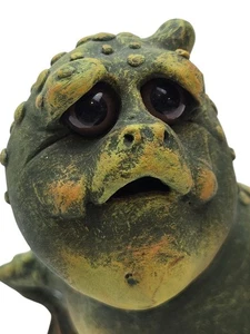 Vintage 1985 Apsit Bros of California Chalkware Frog Figurine 4.5” Tall - Picture 1 of 13