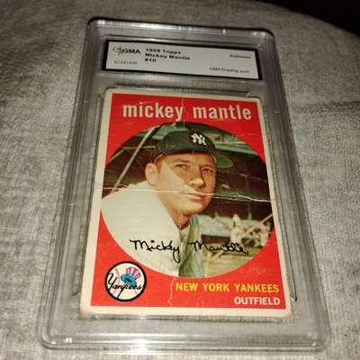Topps Mickey Mantle 1959 #10 GMA Yankees  Foto 1 de 4