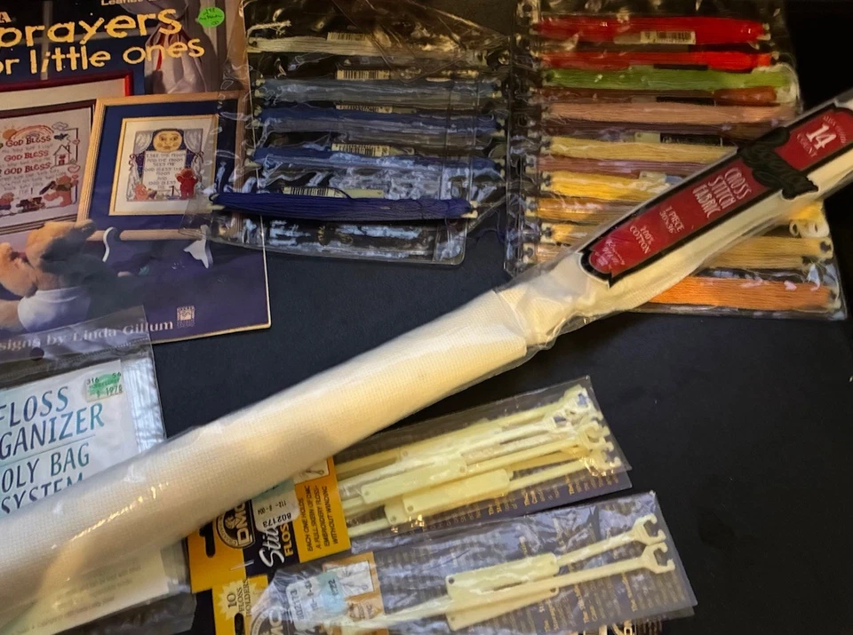 Lot of Cross Stitch Leisure Arts Supplies - Image 1 of 1