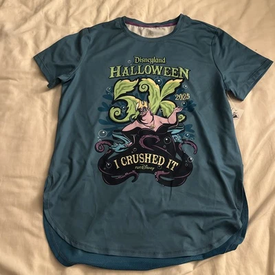 Disney Halloween RUN Disney Half Marathon 2025 Shirt Ursula Running Shirt Dry - Image 1 of 4