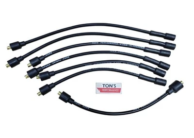 Ton's Chevy 216 235 8mm Silicone Spark Plug Wire Set Vintage Wires Inline 6 - Image 1 of 4