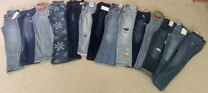 Huge Lot Of Girls Jeans Levi’s SO GAP 10 12 New - Picture 1 of 3