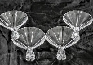 Mikasa Havana Crystal Martini Glass Set Of Four - Picture 1 of 7