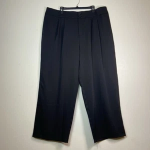 Pantaloni donna Halara taglia 2X neri gamba larga pantaloni pull on elasticizzati da lavoro - Foto 1 di 8