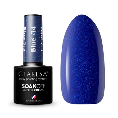 Claresa Hybrid-Nagellack BLAU 714 -5g - Bild 1 von 2