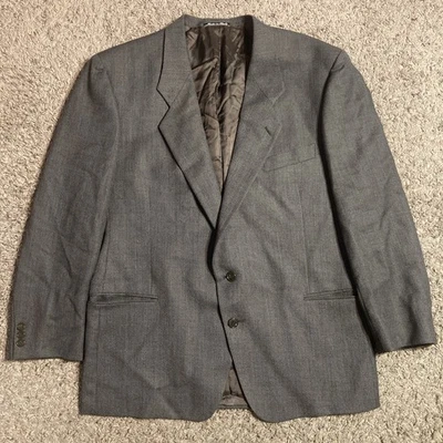 Mani Giorgio Armani Blazer Mens 46R Gray Sports Coat All Virgin Wool SAKS FIFTH - Image 1 of 4