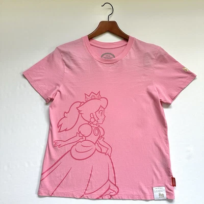 Camiseta Nintendo Princess Peach para mujer oro rosa talla mediana Foto 1 de 4