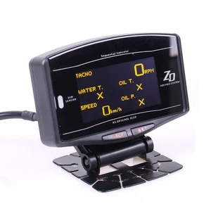 ADVANCE ZD 10 IN 1 AUTO GAUGE OLED DIGITAL TACHOMETER FULL PACKAGE SENSOR KITS - Picture 1 of 16