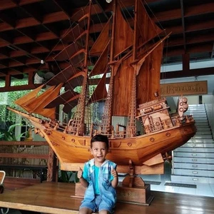 150cm BIG Handicraft Wooden Phinisi ship Replica - Picture 1 of 4