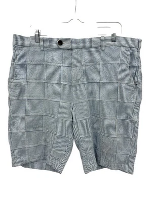 Brooks Brothers Shorts Mens 38 Blue Stripe Patchwork Seersucker Bermuda Preppy - Image 1 of 4