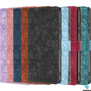 For iPhone 17 16 15 14 13 12 11 Pro Plus Embossed Flip Wallet Case Phone Cover - Picture 1 of 20