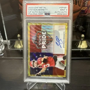2023 Leaf Metal Stetson Bennett S/P AUTO-GLD.WV. 1/1 RC PSA 9 - Picture 1 of 11