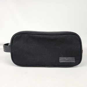 Brooks Brothers Wells Dopp Kit BB18870 Bolso de Aseo para Hombres Negro Lona Nuevo sin Etiquetas - Imagen 1 de 9
