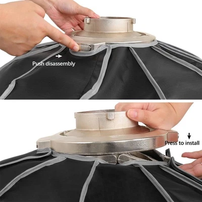 Foldable Parabolic Softbox Light Diffuser For Studio Photography - Image 1 of 4