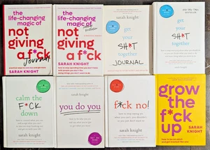 Sarah Knight A No F*cks Given Guide Series 8 Book Lot 6 Hardcover / 2 Paperback - Picture 1 of 3