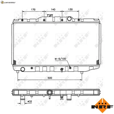 KÜHLER MOTORKÜHLUNG 526711 FÜR 2E-L 4A-F/GE/GEC/GEL/GELC/L/LC 1.6L 2E-LC 1.3L - Image 1 of 4