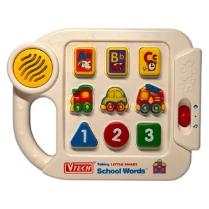 Rare 1990s VTech Little Smart School Words Talking Toy - ABC 123 Shapes Letters - Picture 1 of 3
