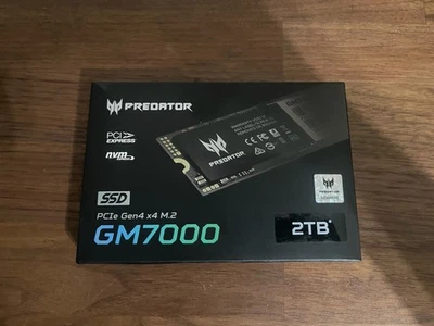 Acer Predator 2TB - GM7000 PCIe Gen4 x4 M.2 NVMe SSD 7400MB/s 6700MB/s - ¡NUEVO! Foto 1 de 3