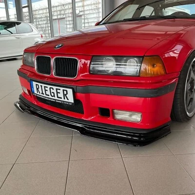 Rieger Spoilerlippe Lippe passt für BMW E36 mit M-Technik 00088272 SCHWARZ GLANZ - Bild 1 von 3