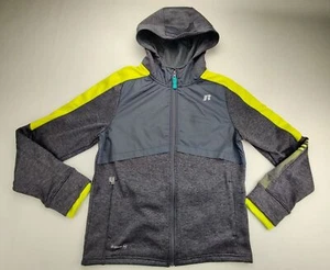 Russell Athletics Dri-Power 360 Full Zip Grey/Neon Green Hoodie Youth 2XL (18) - Picture 1 of 12