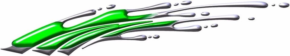 Duo cromo moto go kart carreras coche remolque vinilo gráfico calcomanía B1258 Foto 1 de 1