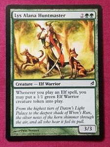 Magic The Gathering LORWYN LYS ALANA HUNTMASTER green card MTG - Picture 1 of 2