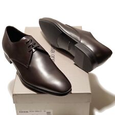 Giorgio Armani ITALY Brown Leather Formal Dress Oxford Men's Shoes X2C036 Tuxedo