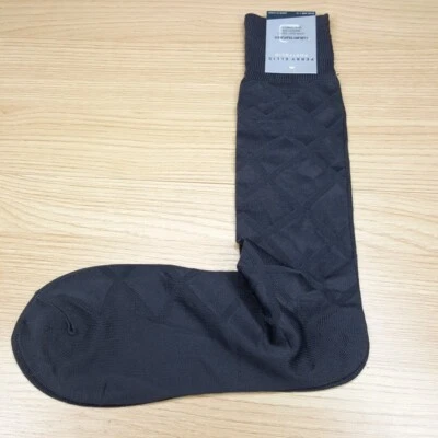 PERRY ELLIS Dress Socks Mens Gray Nylon Luxury Ultra Soft Comfort Stretch - Image 1 of 4