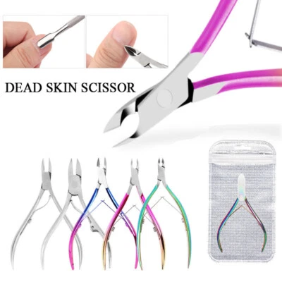 Nail Cuticle Nipper Scissor Dead Skin Remover Toenail Clipper Pedicure Manicure∠ - Image 1 of 4