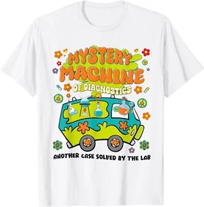 Mystery Machine of Diagnostics Lab Week 2025 Med Lab Tech T-Shirt Hoodie - Picture 1 of 11