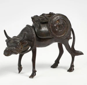 ⭕️ Rare 16th Century Chinese Bronze Burner censer Scholar Pot, Buffalo - Picture 1 of 4