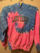 Lake Tahoe California Youth Kids Rare Tie Dye Hoodie Sz Large FAST FREE SHIPPING