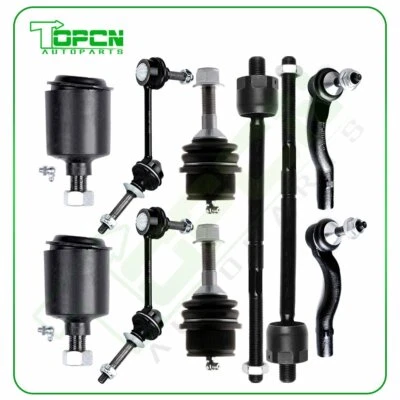 10Pcs New Front Ball Joint Tie Rod Sway Bar For 2003-2005 Mercury Grand Marquis Foto 1 de 4
