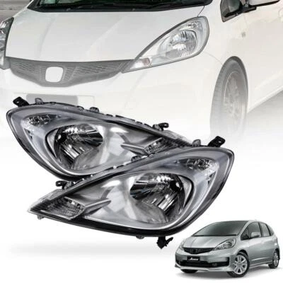 Head Lamp Front Light Clear Lens For Honda Fit Jazz GE MC 2011-2013 LR Pair - Image 1 of 4