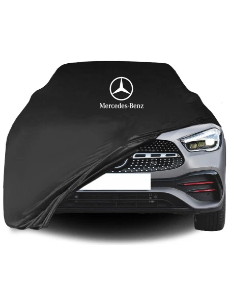 Black Car Cover For Mercedes-Benz GLS SUV Class Dust Proof Windproof Combing Car Foto 1 de 4