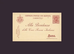 1890/91 Kingdom - Postal Items - Red Cross 7c. ½ +7c. ½ Red (NE1) 418/s49 - Picture 1 of 1