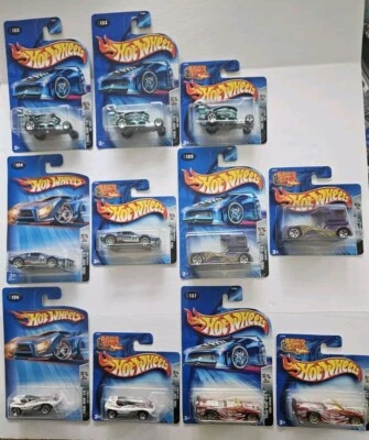 04 HOT WHEELS - FINAL RUN - COMPLETE SET OF 5 - LONG CARD & SET OF 5 SHORT CARDS - Image 1 of 4