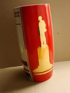 Ukrainian Soviet Vase Cup LARGE porcelain Agitation LENIN avant-garde propaganda - Picture 1 of 12