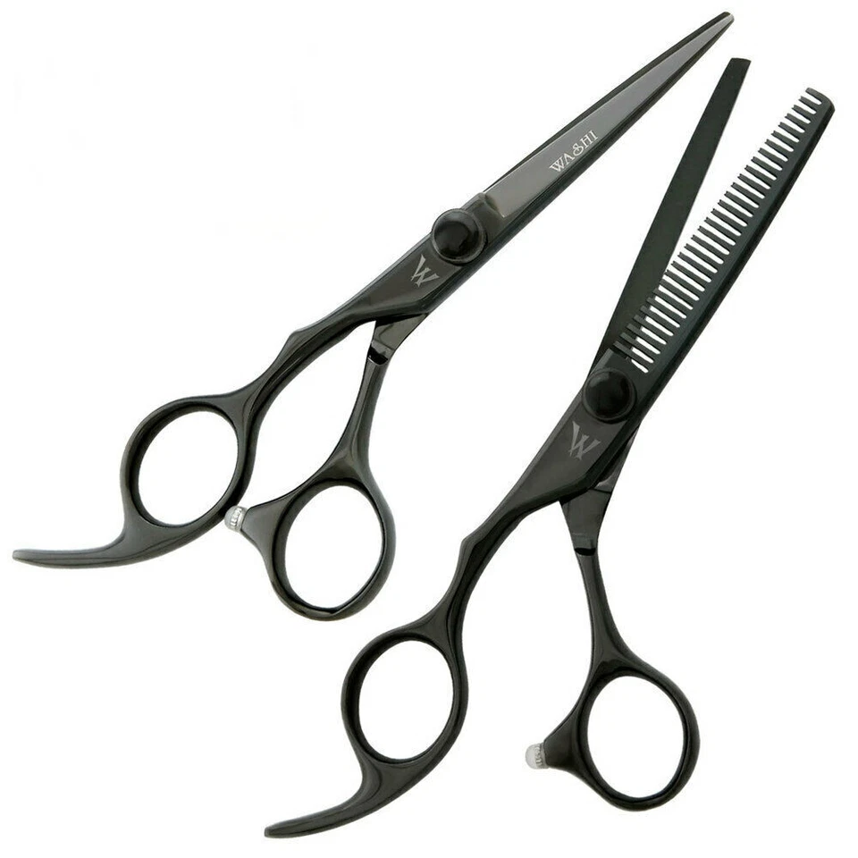 Washi Beauty - Juego de cizalla Black Dragon Lefty 5,5 con diluyente de 30 dientes, afeitadora, estuche Foto 1 de 1