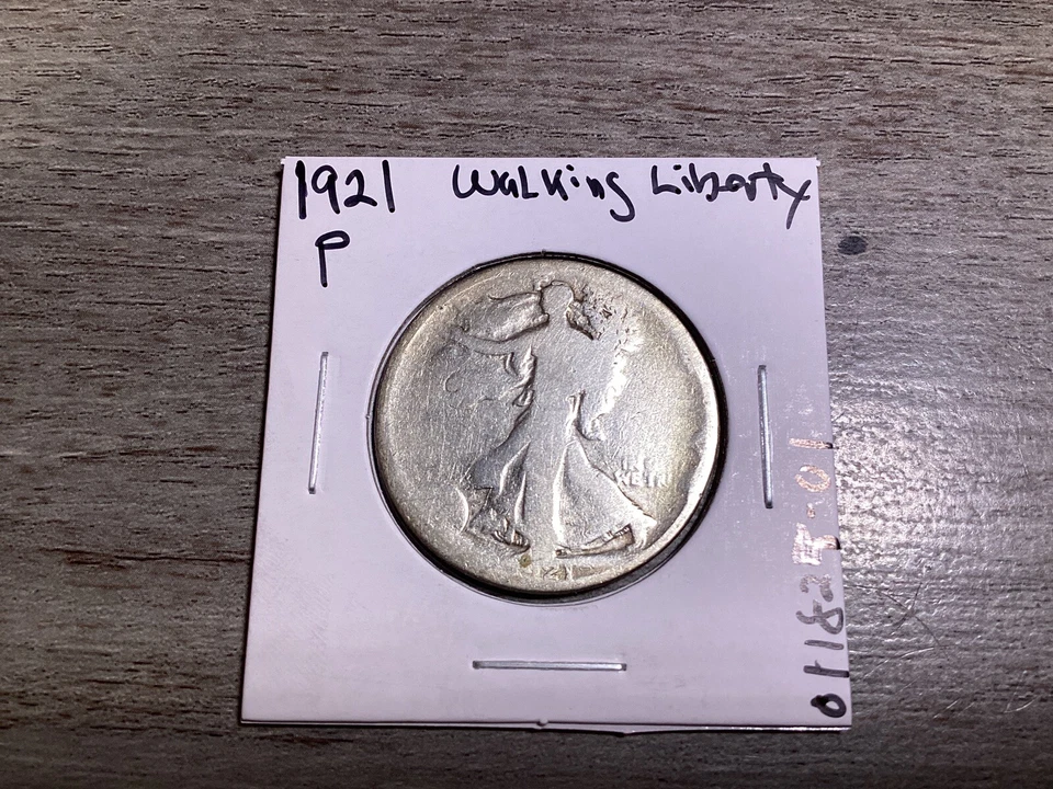 1921 Walking Liberty Half Dollar Key Date 90% Silver Coin 011825 01tkk - Image 1 of 4