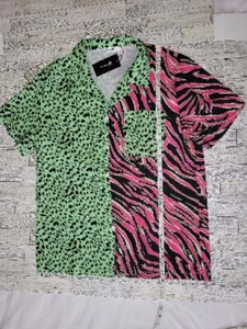 Lockeres lockeres Herrenhemd Urlaub Paar Sommer Freizeit Retro Leopardenmuster Hemd - Bild 1 von 6