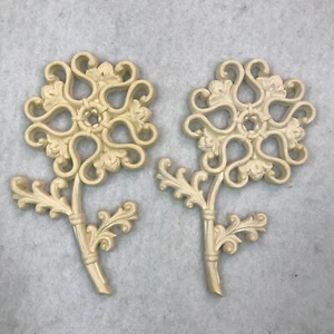 Vintage Flower Wall Decor Set of 2 Homco 7560-B1 and 7560-B2 1978 Floral Grandma - Picture 1 of 8