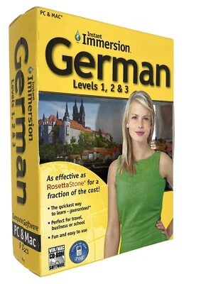 Instant Immersion German Levels 1 2 & 3 New - Image 1 of 4