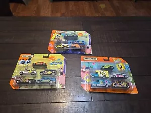 NUOVO! Confezione da 5 pezzi 3 diversi Matchbox Nickelodeon Spongebob Squarepants - Foto 1 di 18