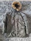 Alpha Industries N 3B N Extreme Cold Weather Parka Coat Mens Xl Green