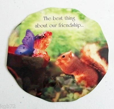 Leanin Tree Birthday Friendship Greeting Card Flowers Fairies Multi Color R36 - Image 1 of 2